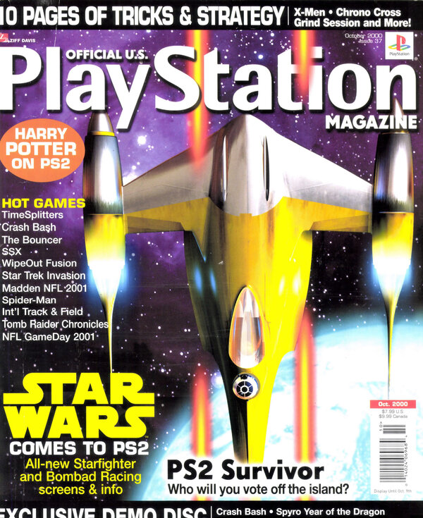 Official U.S. PlayStation Magazine Issue 037 (October 2000) cover